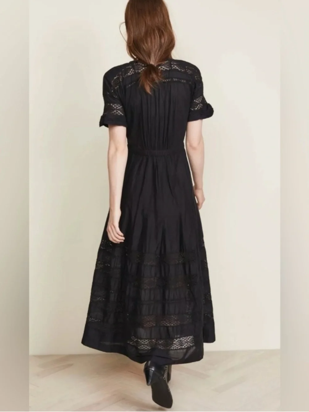 LoveShackFancy Edie Maxi Dress Small